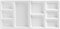 9-Well News Ceramic Rectangle Artist Paint Palette for Watercolor Gouache Acrylic Oil Painting